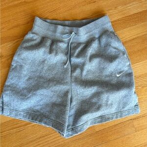 Grey Nike sweatshorts